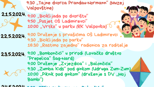 Dani otvorenih vrata Dječjeg vrtića "Maza" Valpovo